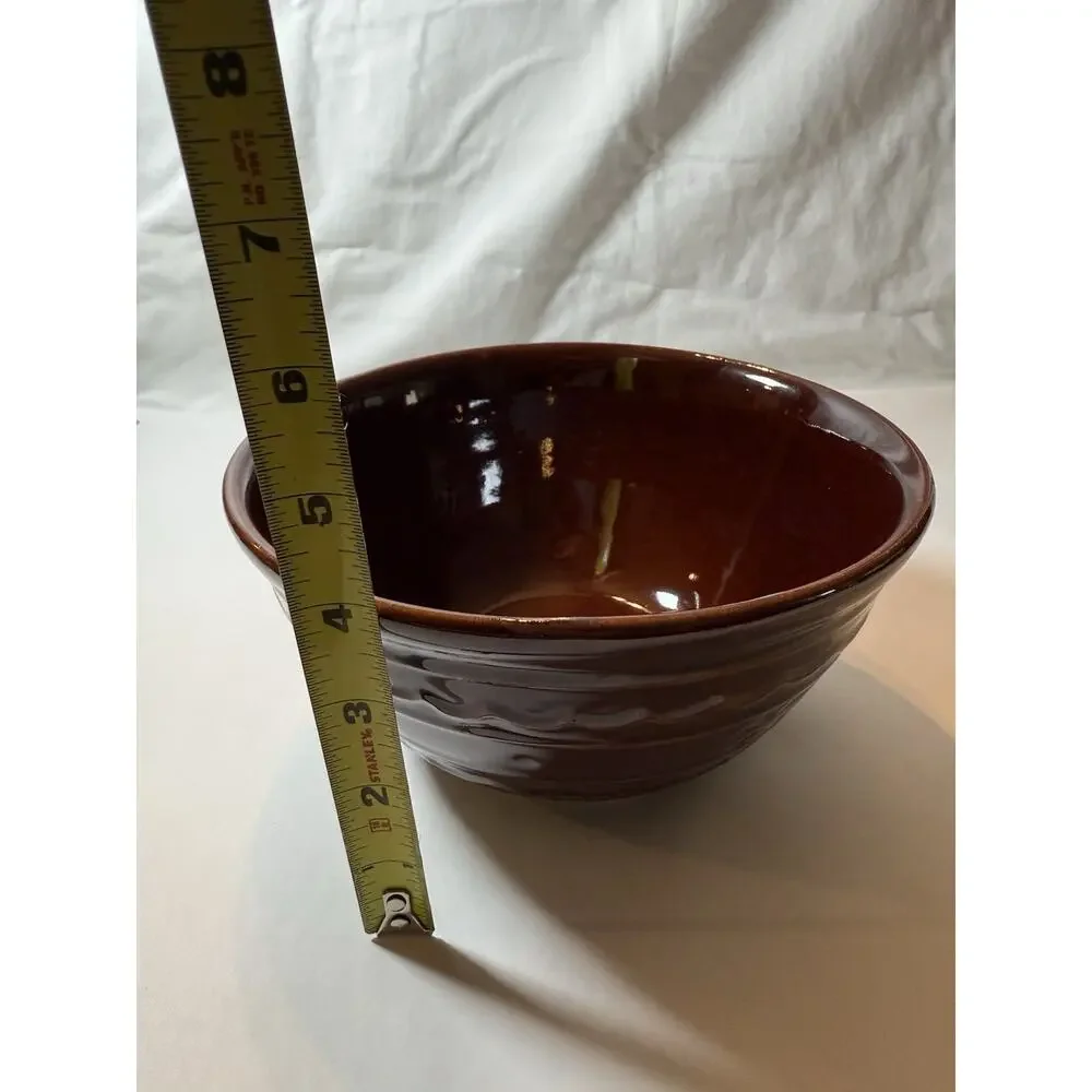 Vintage MarCrest Daisy Dot Oven Proof Stoneware Mixing Bowl 8